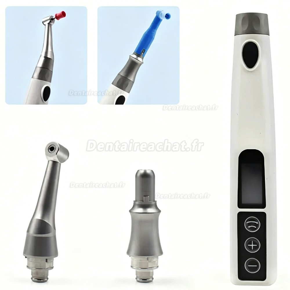 Pi&egrave;ce &agrave; main de prophylaxie dentaire avec contre-angle 4:1 + c&ocirc;ne nasal